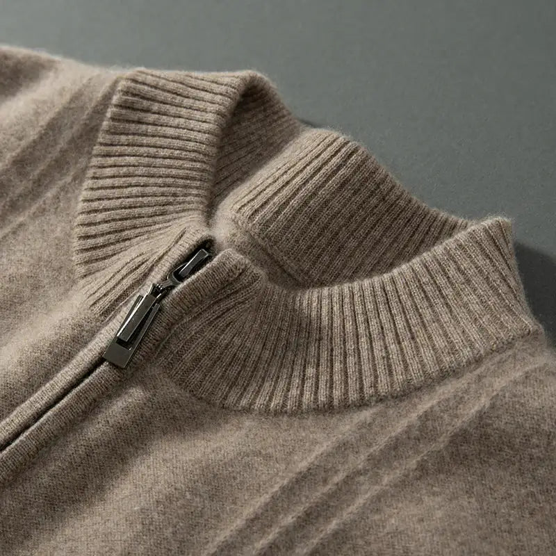 Elara™ | Lyx Cashmere Half Zip Tröja med Fins Snitt