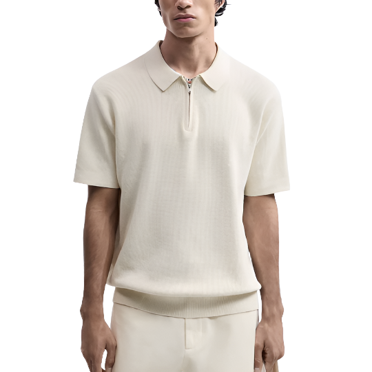 Rome™ | Zip-Up Polo med Mesh Detaljer och Modern Flair